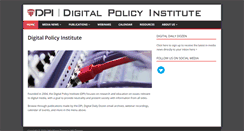 Desktop Screenshot of digitalpolicyinstitute.org