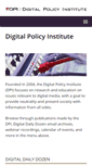 Mobile Screenshot of digitalpolicyinstitute.org