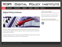 Tablet Screenshot of digitalpolicyinstitute.org
